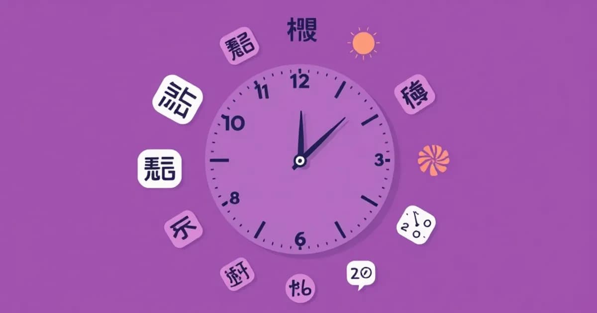 Japanese time expressions - study with AI flashcards and spaced repetition
