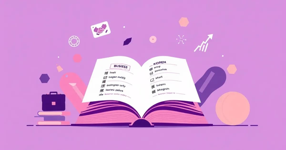 Korean business vocabulary - study with AI flashcards and spaced repetition