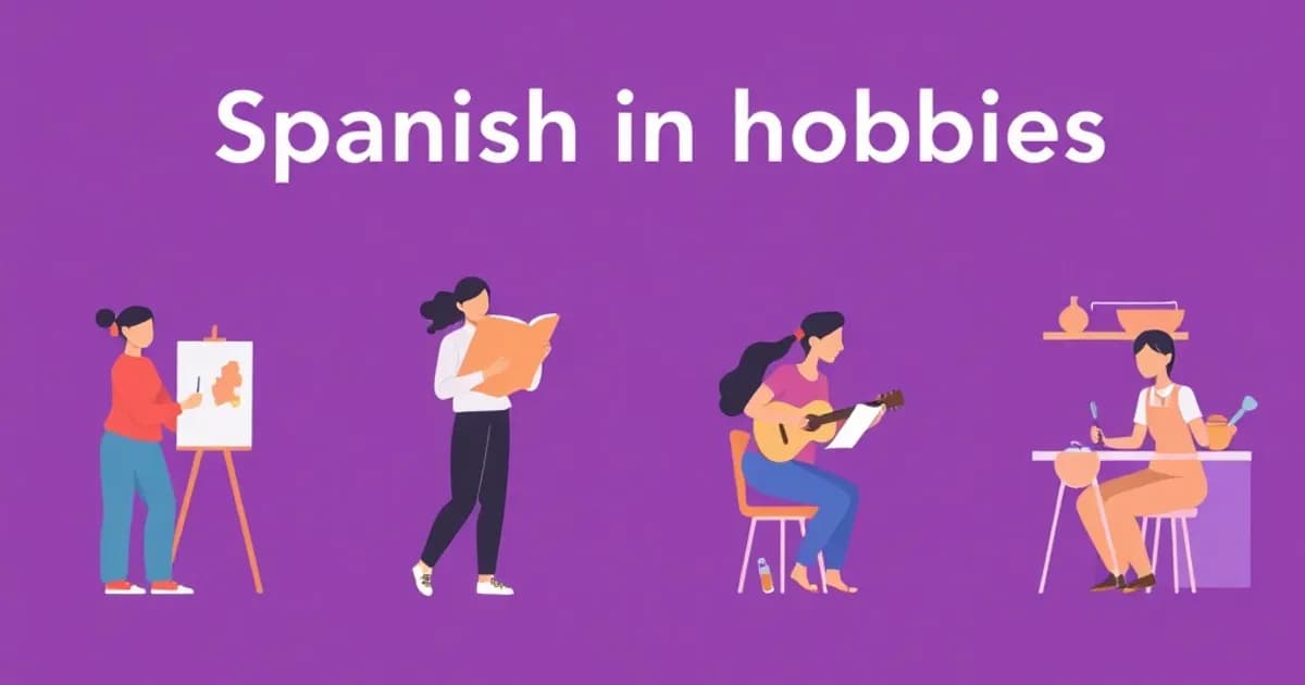 Spanish hobbies vocabulary - study with AI flashcards and spaced repetition