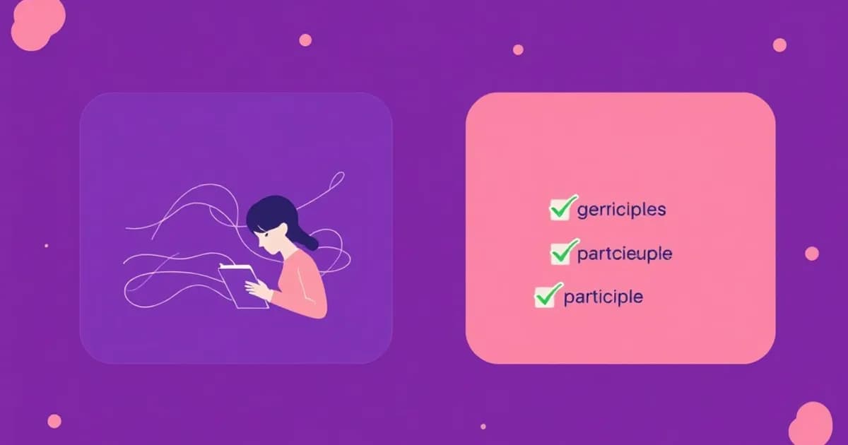 Spanish gerund vs participle - study with AI flashcards and spaced repetition