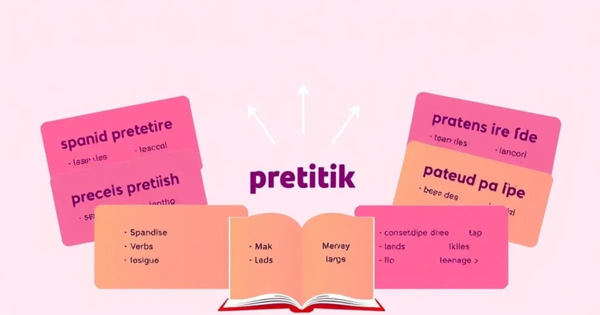 Spanish preterite conjugation patterns - study with AI flashcards and spaced repetition